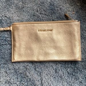Gold Michael Kors Wristlet